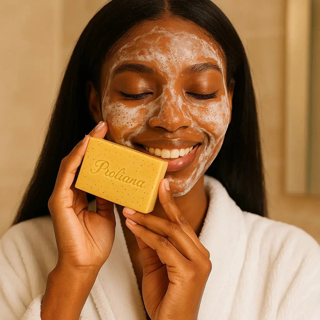 Golden Orange Bi Face - Turmeric soap 150gr - Proliana Nigeria
